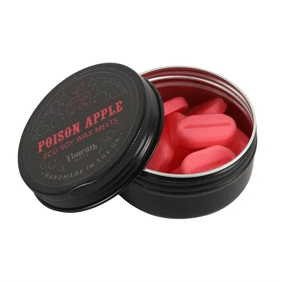 Poison apple waxmelt featuring dark apple scent for gothic rituals and dark magic from The Witches Hollow UK