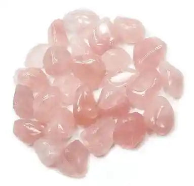 Rose quartz rough stone with pink crystal for unconditional love and heart chakra healing from The Witches Hollow UK