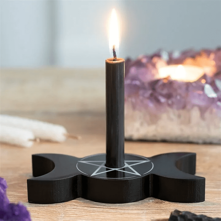 Triple Moon Spell Candle Holder - The Witches Hollow