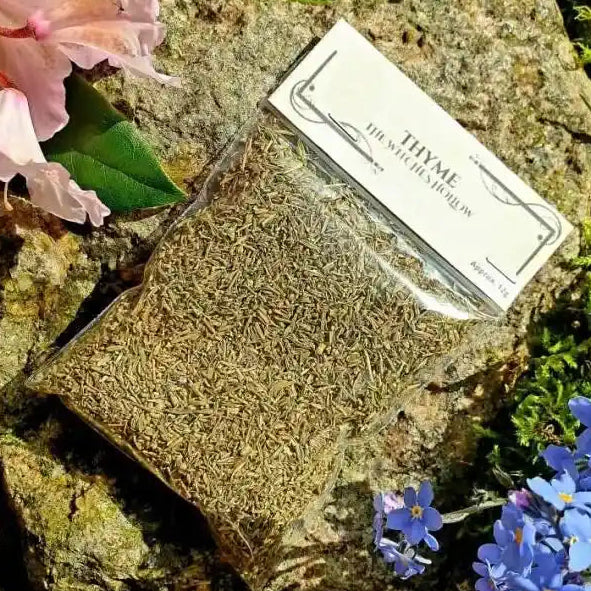Thyme dried herbs with culinary herb for courage and strength magic from The Witches Hollow UK