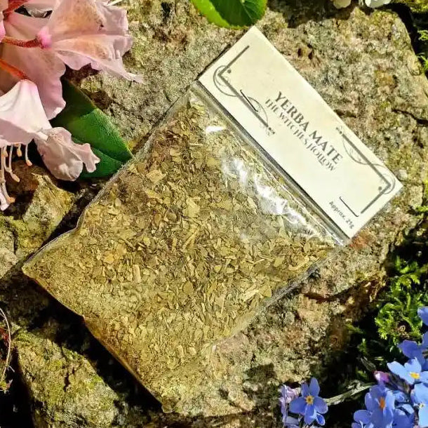 Yerba mate dried herbs with energizing herb for mental clarity and focus enhancement from The Witches Hollow UK