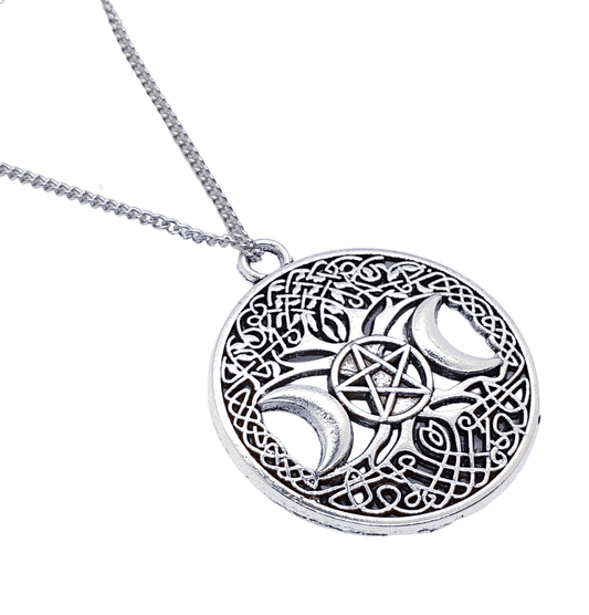 Celtic Style Tree of Life with Triple Moon Pentacle - The Witches Hollow