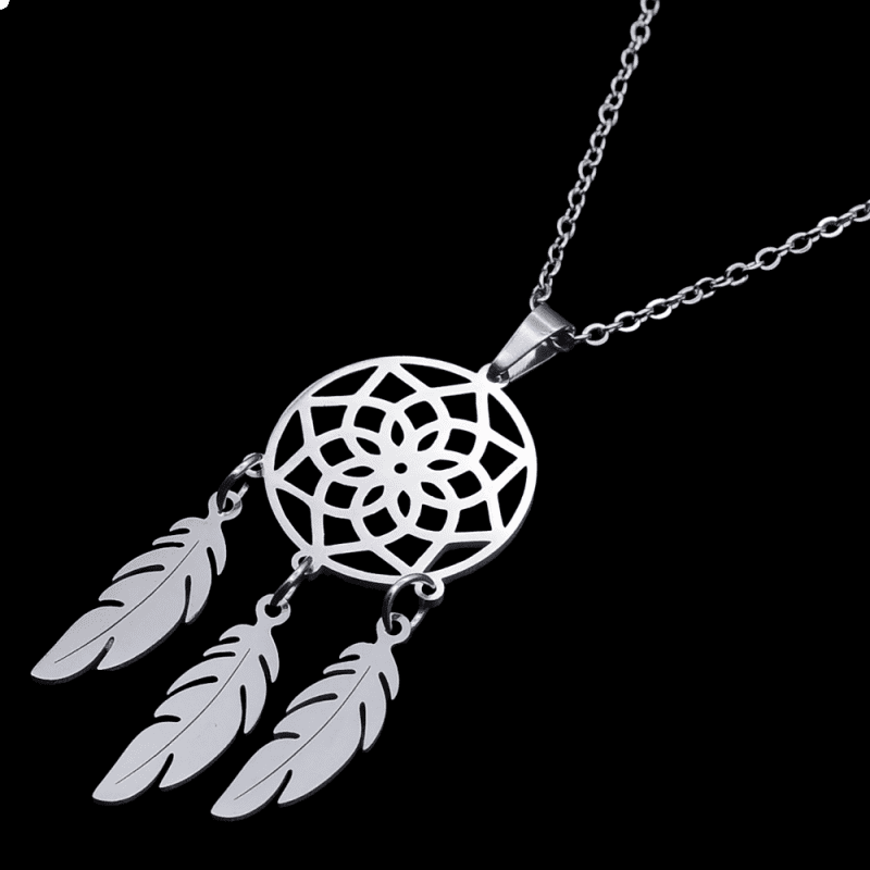 Dreamcatcher & Feather Necklace - The Witches Hollow