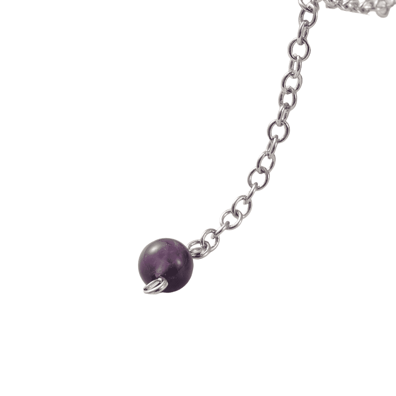 Dowsing Pendulum ~ Amethyst Rounded Bullet - The Witches Hollow