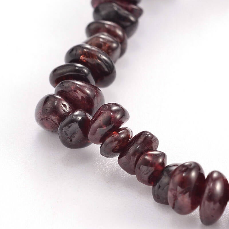 Garnet ~ Crystal Chip Healing Bracelet - The Witches Hollow