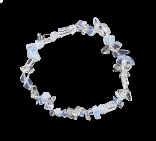 Opalite ~ Crystal Chip Healing Bracelet - The Witches Hollow