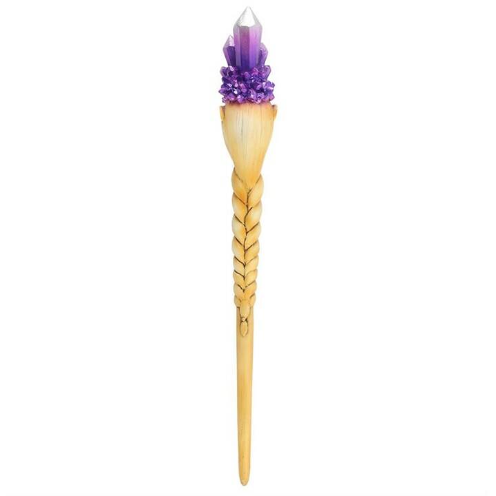 Purple Crystal Goddess Wand - The Witches Hollow