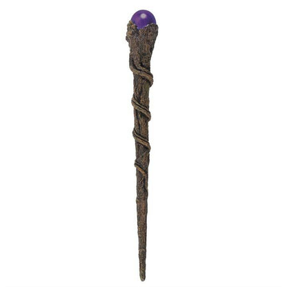 Branch & Purple Sphere Wand - The Witches Hollow