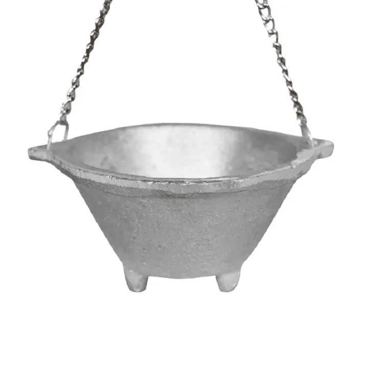 Aluminium Cauldron with Handle ~ 4.5 inch - The Witches Hollow